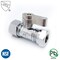 Thrifco Plumbing 5/8 Inch Comp x 3/8 Inch Comp Quarter Turn Brass Straight Stop Valve 4406470 - alternate 1